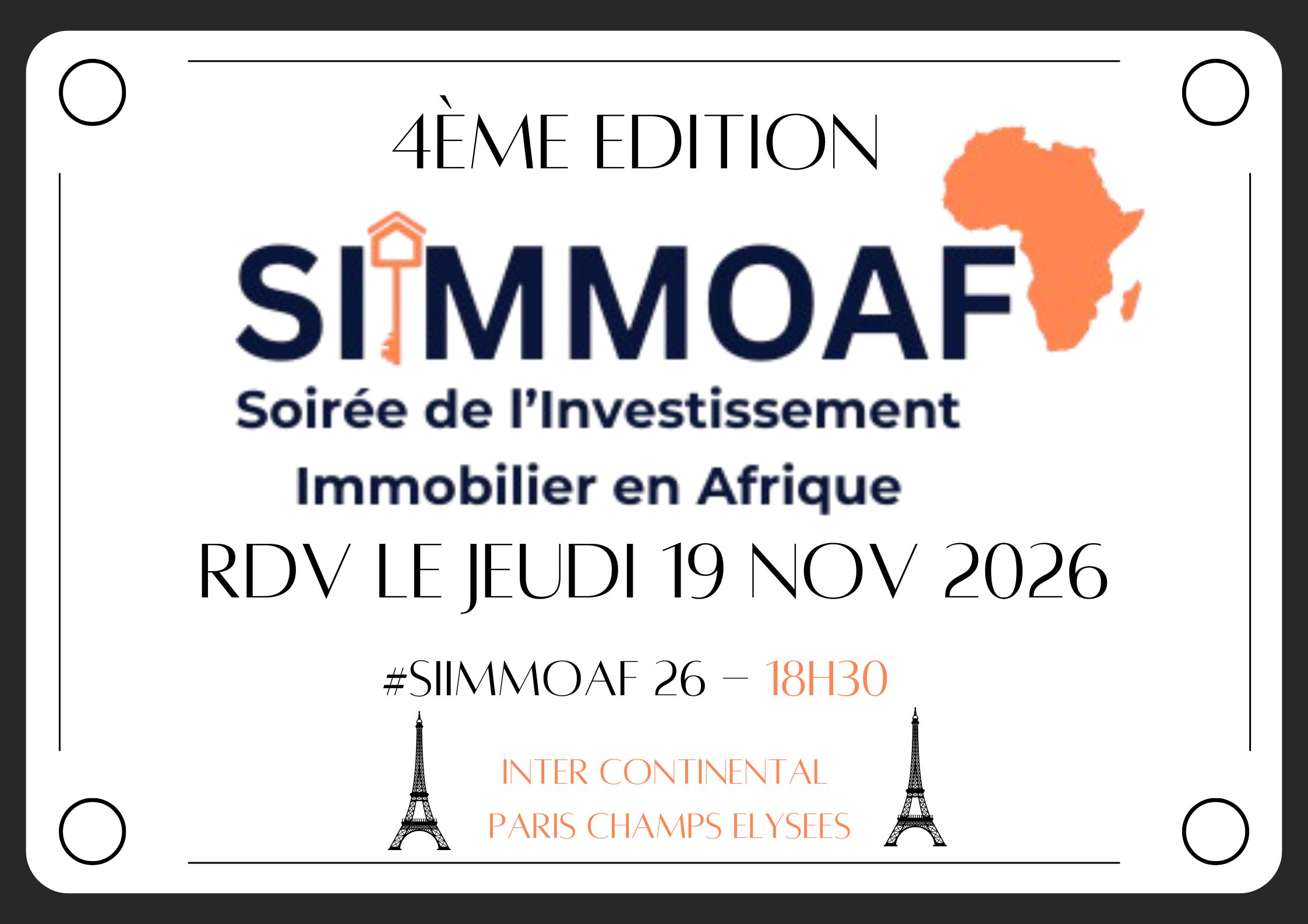 AFFICHE ANNONCE SIIMMOAF26
